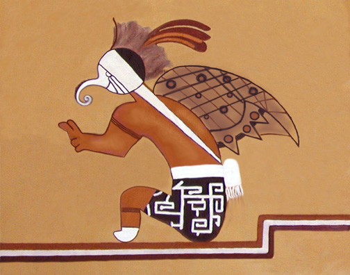 The Mosquito Man mural from Pottery Mound, New Mexico