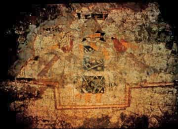 Pottery Mound original Anasazi mural