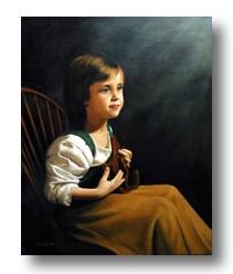 The Gift, an oil painting by Thomas Baker